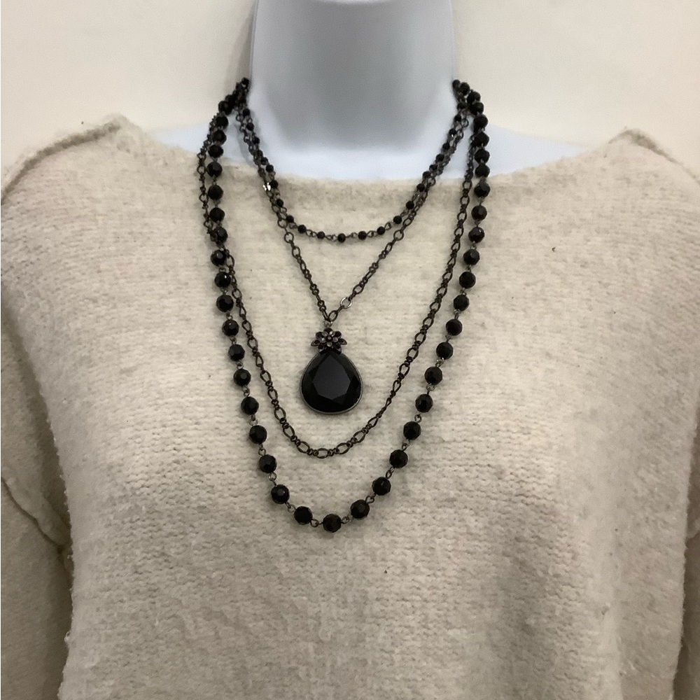 Black layered necklace ❤️❤️❤️❤️